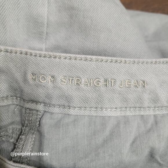 American Eagle Mom Jeans 6 Straight Sage Green Comfort Stretch Waistband NWT - Picture 5 of 13